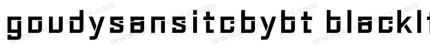 goudysansitcbybt blackltalic字体转换
